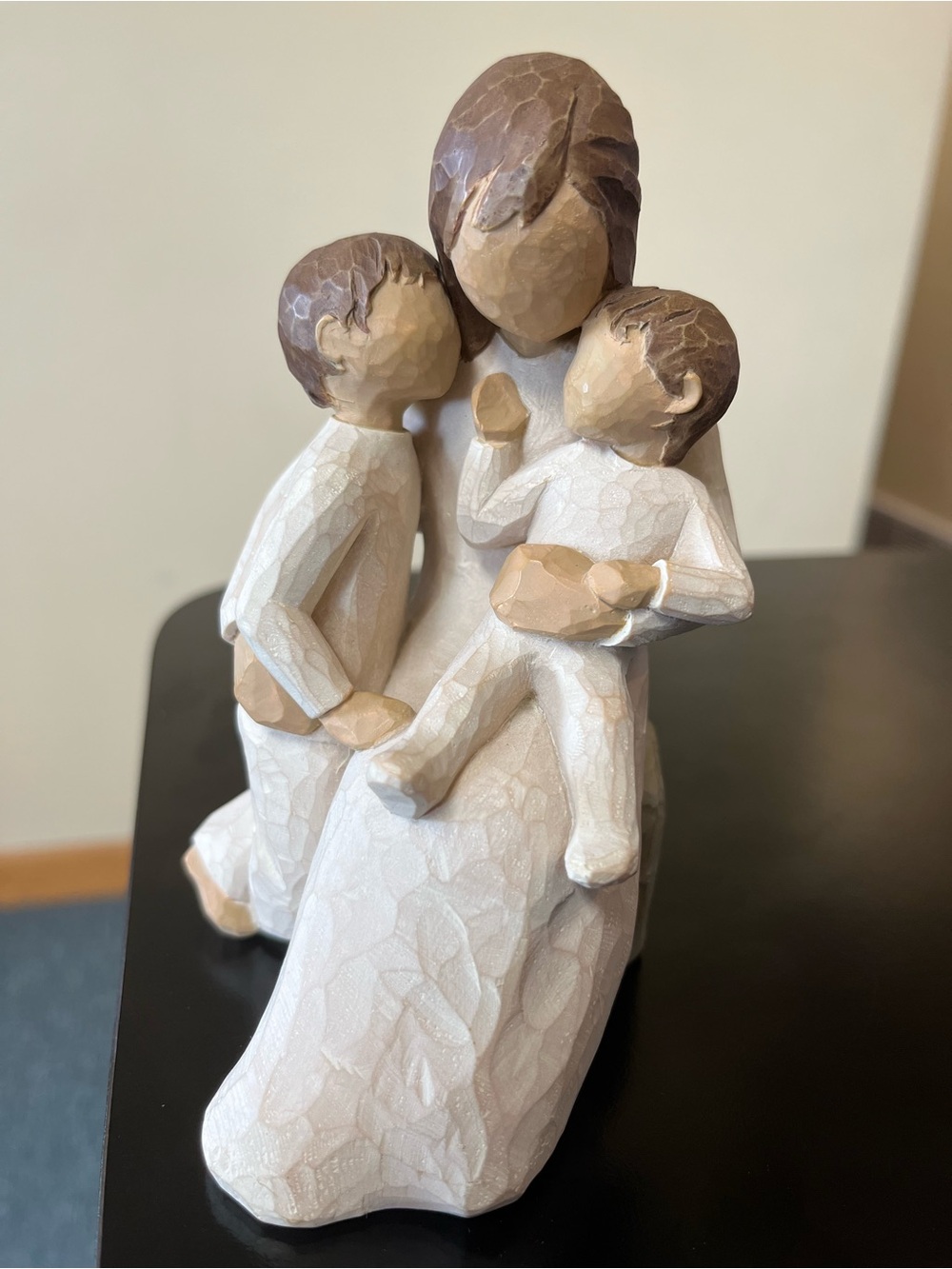 Willow Tree Mother & Children Sculpture - White and Brown